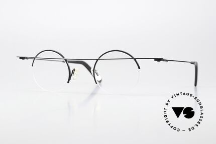 Theo Belgium Gnocchi Balkenbrille Titan Randlos Details