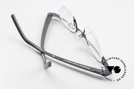 Theo Belgium Gnocchi Balkenbrille Titan Randlos, Glashöhe ist 36mm = somit auch gleitsichtfähig, Passend für Herren und Damen