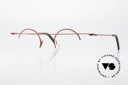 Theo Belgium Gnocchi Designerbrille Halb Randlos Details