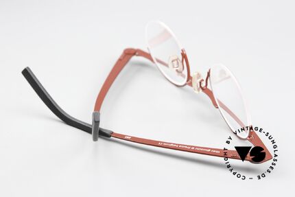 Theo Belgium Gnocchi Designerbrille Halb Randlos, Glashöhe ist 36mm = somit auch gleitsichtfähig, Passend für Herren und Damen