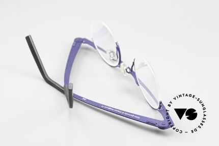 Theo Belgium Gnocchi Balkenbrille Halb Randlos, Glashöhe ist 36mm = somit auch gleitsichtfähig, Passend für Herren und Damen