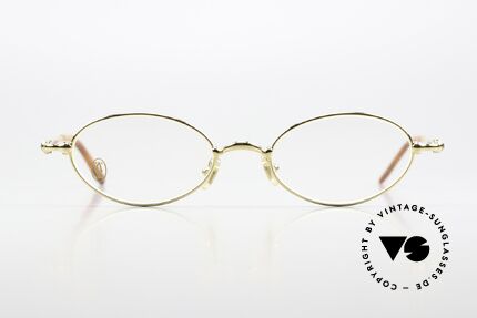 Cartier Mizar - M Ovale Luxus Brille 22kt Gold, Unisex-Modell aus der Cartier 'CERCLE FIN' Serie, Passend für Herren und Damen