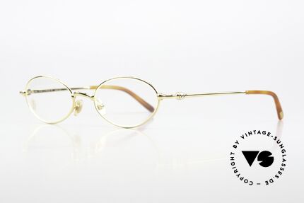 Cartier Mizar - M Ovale Luxus Brille 22kt Gold, 22kt vergoldete Fassung (wie alle vintage Cartiers), Passend für Herren und Damen