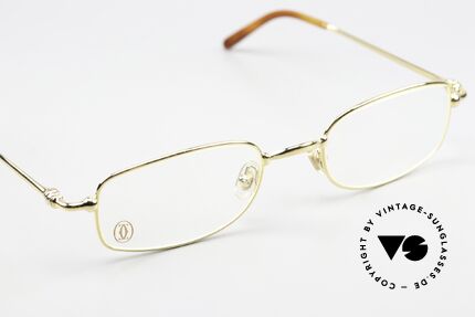 Cartier Sadir - L Thin Rim Series 22kt Gold, ungetragen, Glashöhe 32mm = somit knapp gleitsichtfähig, Passend für Herren und Damen