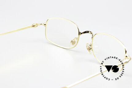 Cartier Sadir - L Thin Rim Series 22kt Gold, KEINE RETRObrille; 1999er Original mit Lederetui & Tuch, Passend für Herren und Damen