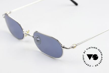 Cartier Orfy - M 90er Sonnenbrille Platinum, platin-plattierte Metall-Fassung in Größe 50-21, 140, Passend für Herren und Damen