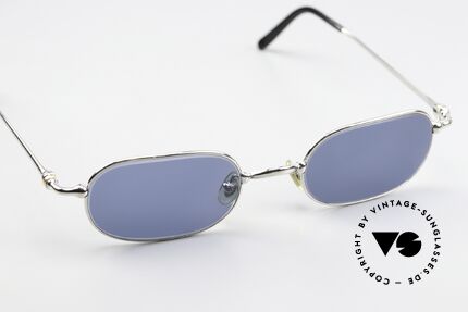 Cartier Orfy - M 90er Sonnenbrille Platinum, 2nd Modell im neuwertigen Zustand mit Cartier Etui, Passend für Herren und Damen