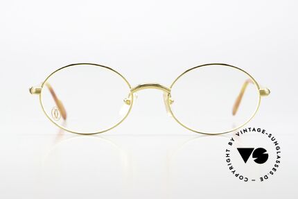 Cartier Sorbonne - M 22kt Vergoldete Luxusbrille, edles und zeitloses Design in M Größe 51°20, 135, Passend für Herren und Damen