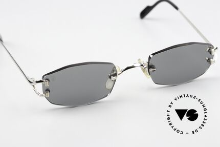 Cartier Capri Platin Sonnenbrille Von 1999, somit individuelles Design / Gestaltung möglich, Passend für Damen