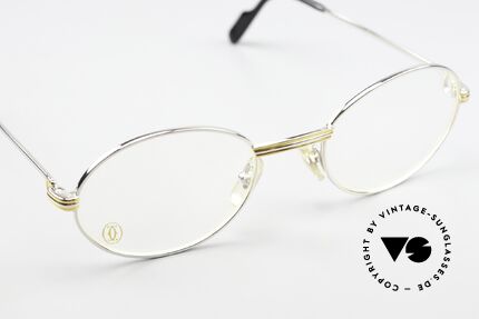 Cartier Saint Honore - L Sehr Seltene 53er Grösse, die platin-plattierte Fassung ist beliebig zu verglasen, Passend für Herren und Damen