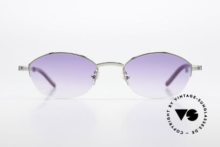 Cartier Anakie Juwelen Kollektion Brille, platin-plattierter Rahmen mit echten Saphiren, Passend für Damen