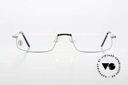 Cartier Half Moon Titanium Lesebrille Von 2009, Unisex-Modell aus der alten CARTIER 'T' Collection, Passend für Herren und Damen