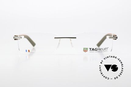 Tag Heuer 8109 Trends Randlosbrille Avantgarde, randlose Gentleman-Brille mit Federscharnieren, Passend für Herren