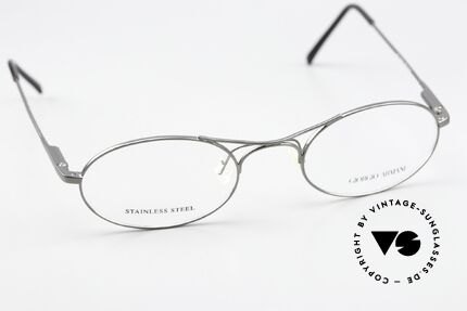 Giorgio Armani 634 Nachfolger Schubert Brille, sehr puristisch: einfache 'Drahtbrille' mit einem X-Steg, Passend für Herren und Damen