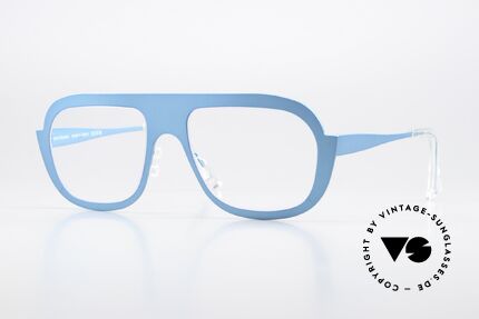 Theo Belgium Bientot Titan Designerbrille Türkis, Theo Titanium Brille, Modell Bientôt, Gr. 56/19, Passend für Herren und Damen