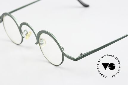 Theo Belgium Feu Rare Vintage Brille Von 1996, eine wirklich kustvolle Fassung in Top-Qualität!, Passend für Herren und Damen