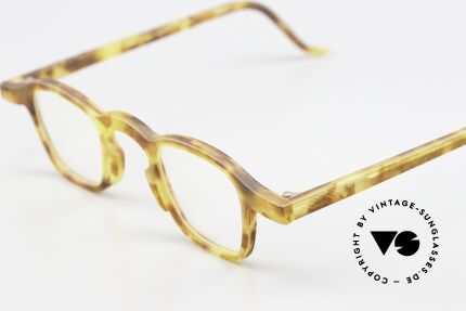 Theo Belgium Telex Vintage Trendsetter Brille, außergewöhnliche Fassung in "Bernstein / Camouflage", Passend für Herren und Damen