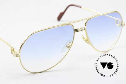 Cartier Vendome LC - M Sonnengläser Hellblau Verlauf, ungetragenes Modell + orig. Verpackung (Sammlerstück), Passend für Herren und Damen