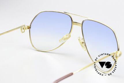 Cartier Vendome LC - M Sonnengläser Hellblau Verlauf, KEINE Retrobrille, sondern ein altes vintage ORIGINAL!, Passend für Herren und Damen