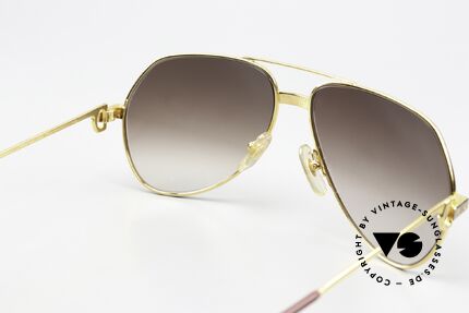 Cartier Vendome Santos - M Sonnengläser Braun Verlauf, ungetragen mit original Verpackung (ein Sammlerstück), Passend für Herren Cartier Vendome Santos - M Sonnengläser Braun Verlauf, ungetragen mit original Verpackung (ein Sammlerstück), Passend für Herren