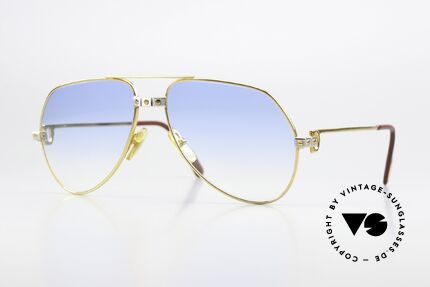 Cartier Vendome Santos - M Gläser In Hellblau Verlauf Details