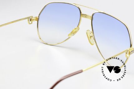 Cartier Vendome Santos - M Gläser In Hellblau Verlauf, ungetragen mit original Verpackung (ein Sammlerstück), Passend für Herren und Damen