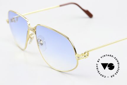 Cartier Panthere G.M. - L Gläser In Hellblau Verlauf, teure Luxus-Brillenfassung in LARGE Größe 59-14, 140, Passend für Herren