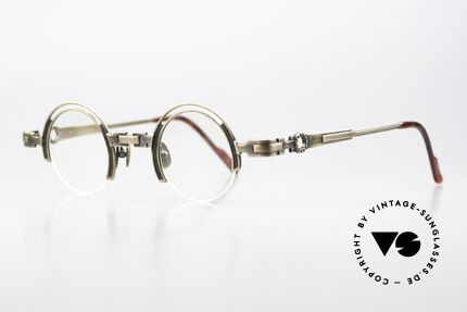 Koure KR8100 Runde 90er Steampunk Brille, viele interessante Rahmendetails im "Retro-Futurismus", Passend für Herren und Damen Koure KR8100 Runde 90er Steampunk Brille, viele interessante Rahmendetails im "Retro-Futurismus", Passend für Herren und Damen