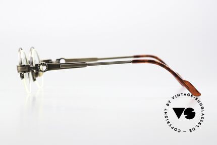 Koure KR8100 Runde 90er Steampunk Brille, Spitzenqualität aller Komponenten (beliebig verglasbar), Passend für Herren und Damen Koure KR8100 Runde 90er Steampunk Brille, Spitzenqualität aller Komponenten (beliebig verglasbar), Passend für Herren und Damen