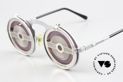 Hi Tek London Blenden Zum Hochklappen, "Industrial Goth Steampunk", eher ein SPASS-BRILLE!, Passend für Herren und Damen