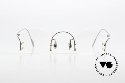 Paul Chiol 2000 Kunstvolle Randlosbrille 90er, ein Synonym für anspruchsvolle rahmenlose Brillen, Passend für Herren und Damen Paul Chiol 2000 Kunstvolle Randlosbrille 90er, ein Synonym für anspruchsvolle rahmenlose Brillen, Passend für Herren und Damen