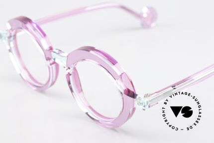 Theo Belgium Sara Azetat Brille Rund Damen, Azetat-Fassung in Größe 42-24 (gleitsichtfähig), Passend für Damen