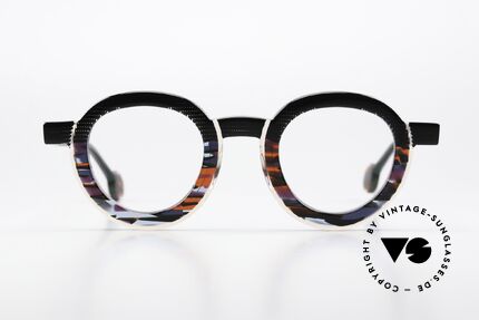 Theo Belgium Ayunan Schwarz Transparent Rot, col 19: 'schwarz / weiss / transparent / blau / rot, Passend für Herren und Damen