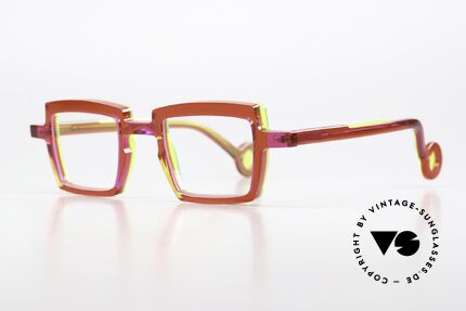 Theo Belgium Vilmos Eckige Azetat Damenbrille, ungetragen; wie alle unsere vintage Theo Brillen, Passend für Damen Theo Belgium Vilmos Eckige Azetat Damenbrille, ungetragen; wie alle unsere vintage Theo Brillen, Passend für Damen