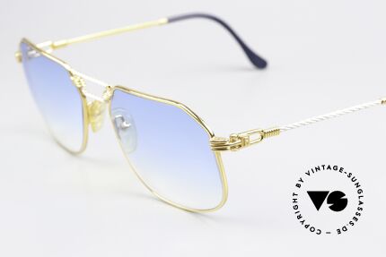 Fred Cap Horn - L Seglerbrille aus den 1980ern, Bügel und Brücke sind gedreht wie ein Segeltau; Unikat, Passend für Herren