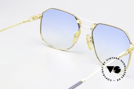 Fred Cap Horn - L Seglerbrille aus den 1980ern, ungetragen mit neuen Gläsern in blau-Verlauf; 100% UV, Passend für Herren