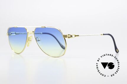 Fred America Cup - S Sonnenglas Blau Gelb Verlauf, einmalige Designersonnenbrille aus den 80er Jahren, Passend für Herren und Damen Fred America Cup - S Sonnenglas Blau Gelb Verlauf, einmalige Designersonnenbrille aus den 80er Jahren, Passend für Herren und Damen
