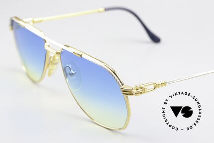 Fred America Cup - S Sonnenglas Blau Gelb Verlauf, marines Design (charakteristisch Fred); Top-Qualität, Passend für Herren und Damen Fred America Cup - S Sonnenglas Blau Gelb Verlauf, marines Design (charakteristisch Fred); Top-Qualität, Passend für Herren und Damen