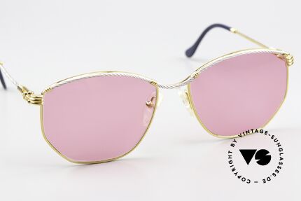 Fred Cythere - M Pinke Damen Sonnenbrille, KEIN RETRO, ein kostbares altes Original in Gr. 55/16, Passend für Damen