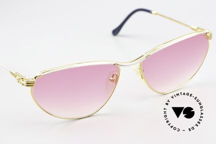 Fred Alize - L Pinke Luxus Sonnenbrille 90s, bicolore Ausführung im Cateye-Design; L Größe 59/16, Passend für Damen Fred Alize - L Pinke Luxus Sonnenbrille 90s, bicolore Ausführung im Cateye-Design; L Größe 59/16, Passend für Damen