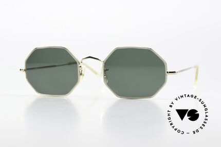 Algha Octag 70er Gold Filled Sonnenbrille Details