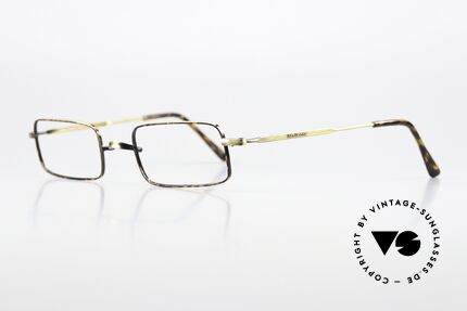 John Lennon - Mind Games Eckige Vintage Lesebrille, eckige Lesebrille in antik-gold und kastanienbraun, Passend für Herren und Damen