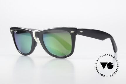 Ray Ban Wayfarer I Special Edition Green Mirror, heute so oft kopiert und nie erreicht; echt vintage!, Passend für Herren und Damen Ray Ban Wayfarer I Special Edition Green Mirror, heute so oft kopiert und nie erreicht; echt vintage!, Passend für Herren und Damen