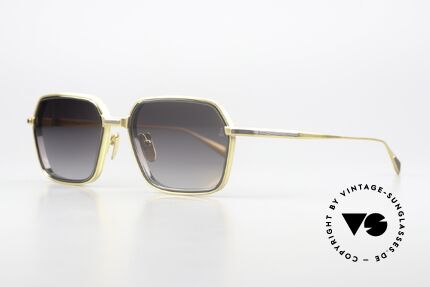 Jacques Marie Mage Admiral Eckige Sonnenbrille Luxus, CIA grey gold, grey-gradient; weltweit nur 350 Stück, Passend für Herren