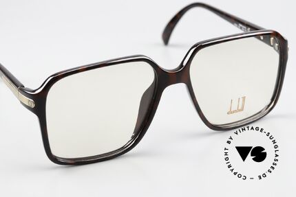 Dunhill 6016 Alte Herrenbrille 1983 Optyl, vergoldetet Metall-Komponenten mit Barley-Nieten, Passend für Herren