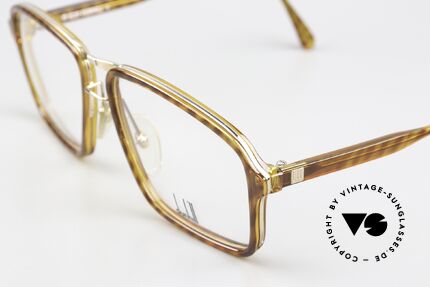 Dunhill 6078 Vintage Herrenbrille 1989, typisch 80er .. mit Doppel-Steg & dezenter Musterung, Passend für Herren