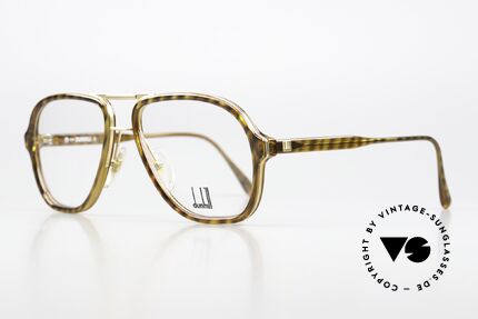 Dunhill 6077 80er Herren Vintage Brille, hochwertigster Optyl-Kunststoff in Kombination, Passend für Herren