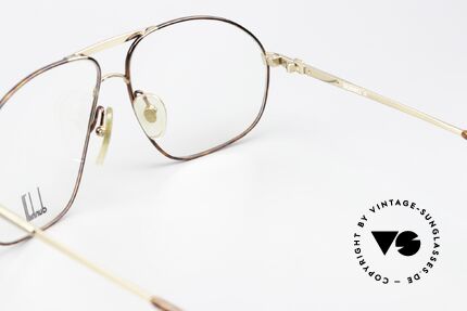 Dunhill 6098 Aviator Brille 90er Herren, KEINE Retrobrille; ein kostbares Original in Gr. 59/12, Passend für Herren