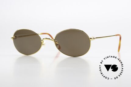 Cartier Saturne - L Luxus Sonnenbrille Oval 90s Details