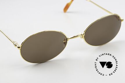 Cartier Saturne - L Luxus Sonnenbrille Oval 90s, orig. Cartier Gläser (100% UV) mit der CARTIER Gravur, Passend für Herren und Damen